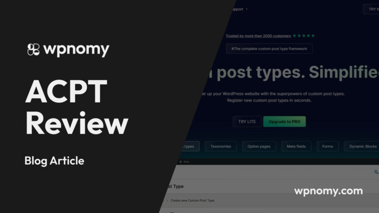 ACPT Review - Featured Image - WPnomy