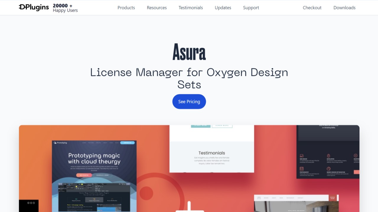 Best Oxygen Builder Addons: Handpicked Free & Paid Tools • WPnomy Asura - Featured Screenshot - Toolonomy