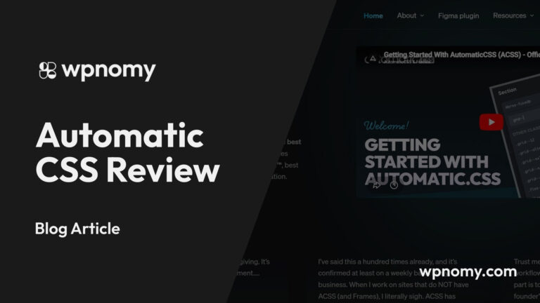 Automatic CSS Review - Featured Image - WPnomy