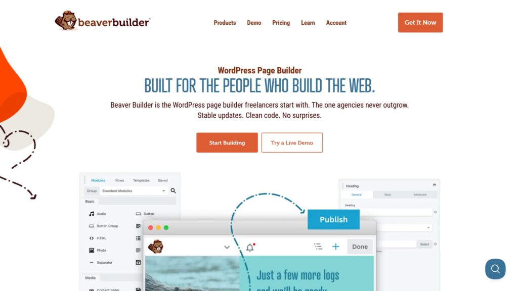 8 Best WordPress Website Builders in 2026: Reviewed & Ranked • WPnomy Beaver Builder - Featured Screenshot - WPnomy