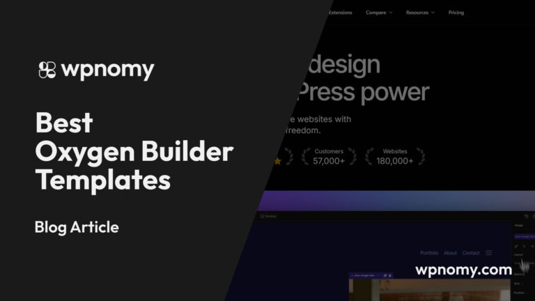 Best Oxygen Builder Templates - Featured Image - WPnomy