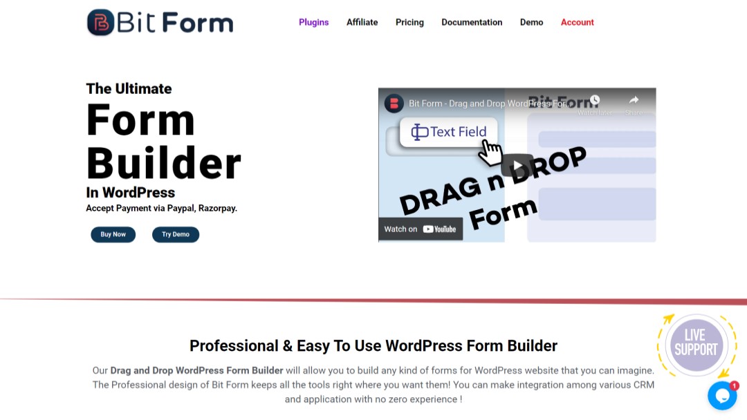 Best WordPress Form Builders: Top Free & Paid Plugins • WPnomy Bit Form Featured Image - SyncWin