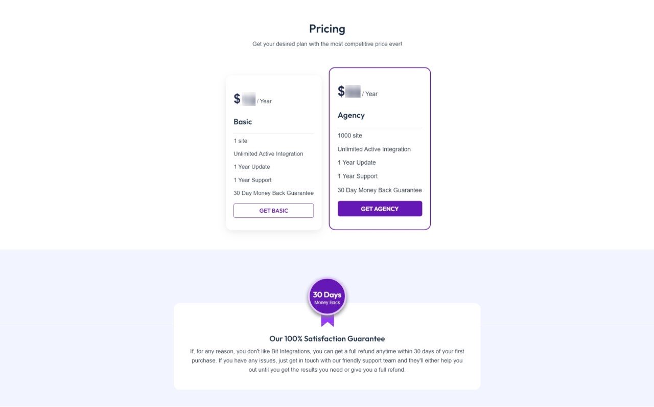 Bit Integrations Review: No-Code WordPress Automation Plugin • WPnomy Bit Integrations Pricing - Screenshot - Toolonomy