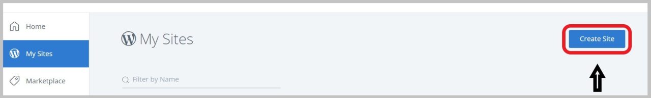 How to Install WordPress on Bluehost (Step-by-Step) • WPnomy Bluehost Create Site Button