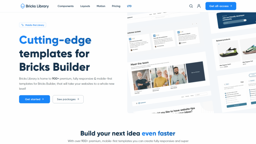 Best Bricks Builder Templates (2026): Every Design Sets Ranked & Reviewed • WPnomy Bricks Library Screenshot - Bricksism