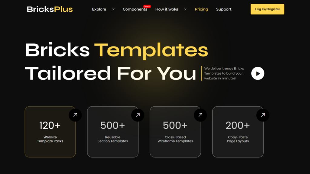 Best Bricks Builder Templates (2026): Every Design Sets Ranked & Reviewed • WPnomy BricksPlus Featured Screenshot - WPnomy