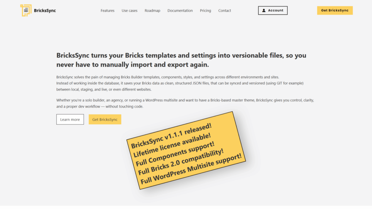 BricksSync • WPnomy