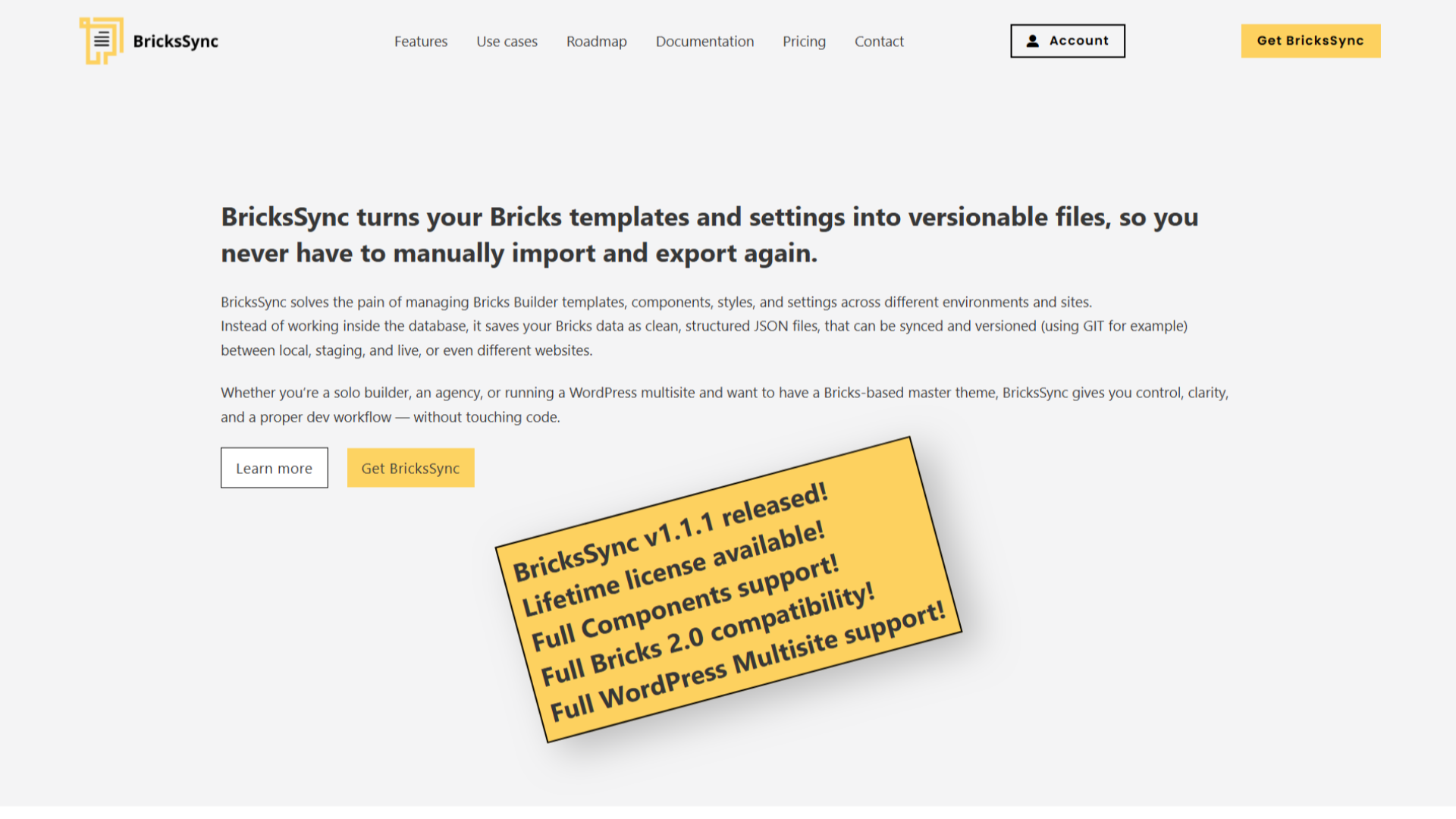 BricksSync • WPnomy