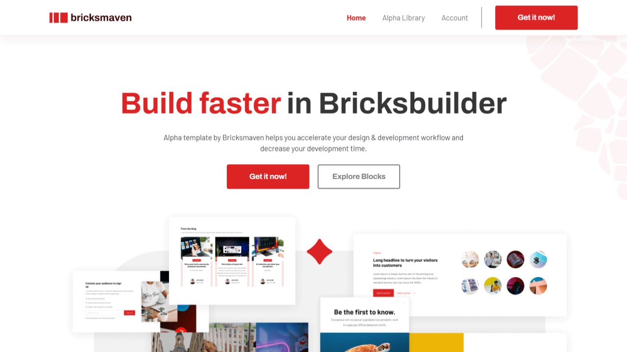 Best Bricks Builder Templates: Top Pre-Built Design Sets • WPnomy Bricksmaven - Featured Screenshot - Toolonomy