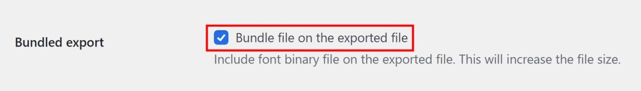 Yabe Webfont Review: Best No-Code WordPress Font Manager • WPnomy Bundled File Export with Yabe Webfont - Screenshot - Toolonomy
