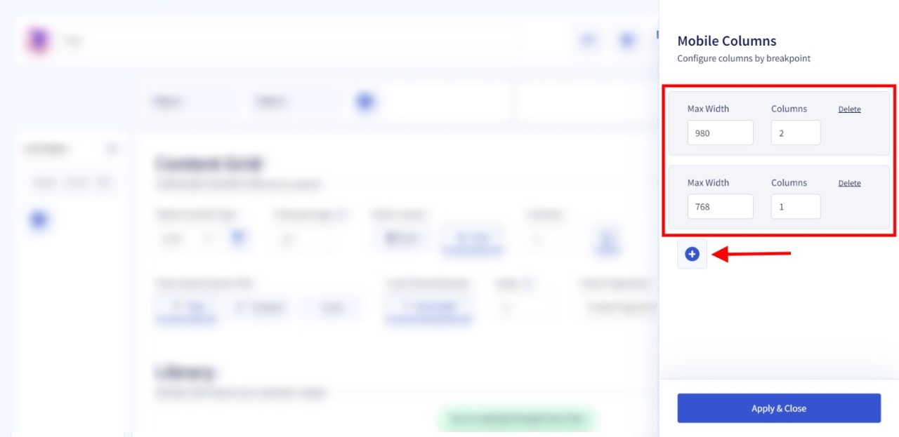 FilterWP Review: Facet & Grid Plugin for WordPress Developers • WPnomy Custom Mobile Breakpoints of FilterWP - Screenshot - Toolonomy