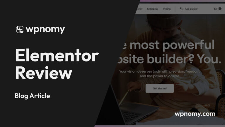 Elementor Review - Featured Image - WPnomy