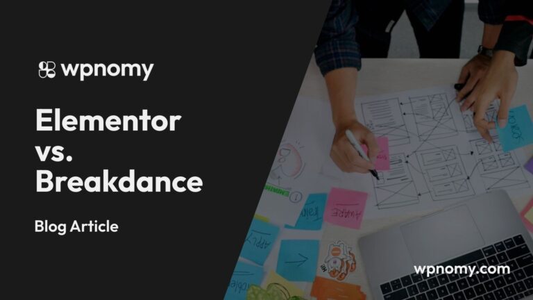 Elementor vs. Breakdance - Featured Screenshot - WPnomy