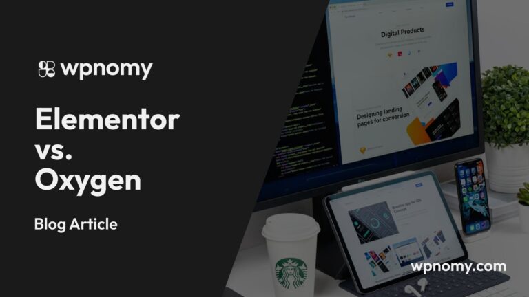 Elementor vs. Oxygen - Featured Screenshot - WPnomy