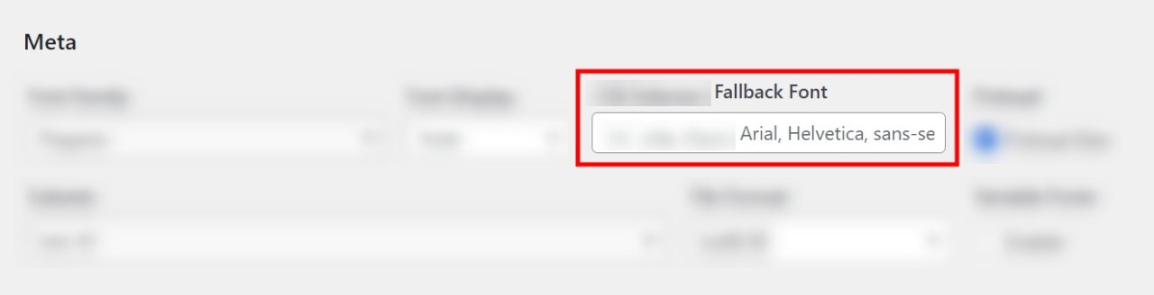 Yabe Webfont Review: Best No-Code WordPress Font Manager • WPnomy Fallback Font Selector with Yabe Webfont - Screenshot - Toolonomy