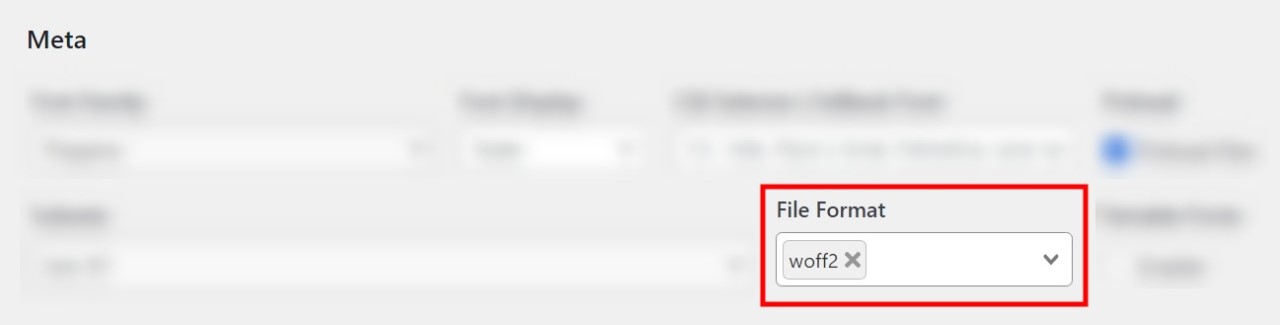 Yabe Webfont Review: Best No-Code WordPress Font Manager • WPnomy File Format with Yabe Webfont - Screenshot - Toolonomy