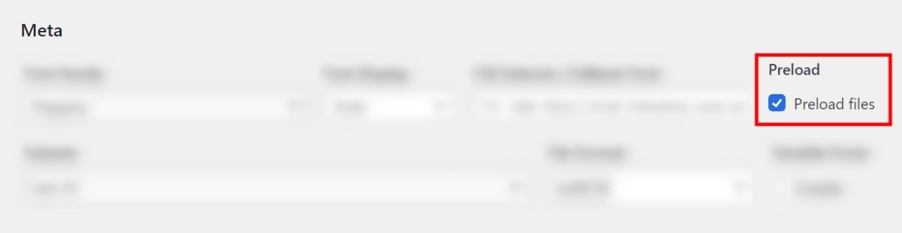 Yabe Webfont Review: Best No-Code WordPress Font Manager • WPnomy File Preload with Yabe Webfont - Screenshot - Toolonomy