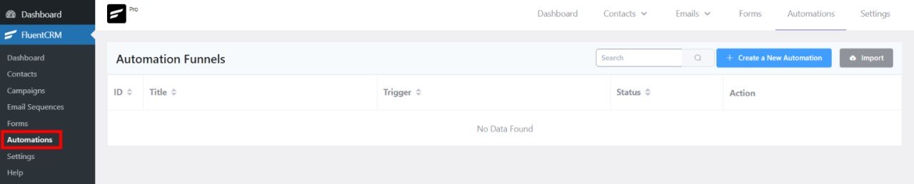 FluentCRM Review: Best WordPress-Based Email Marketing Tool • WPnomy FluentCRM Automation Image - SyncWin