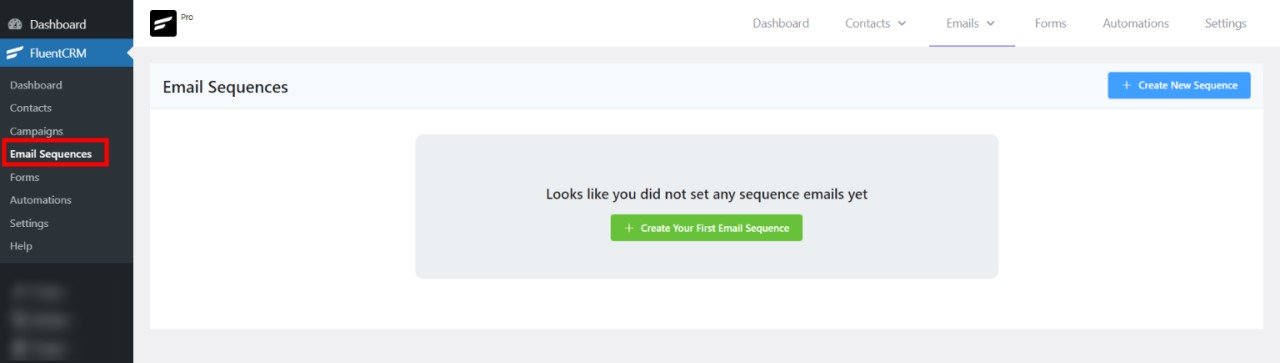 FluentCRM Review: Best WordPress-Based Email Marketing Tool • WPnomy FluentCRM Email Sequences Image - SyncWin