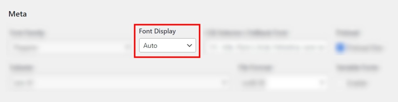 Yabe Webfont Review: Best No-Code WordPress Font Manager • WPnomy Font Display Options with Yabe Webfont - Screenshot - Toolonomy