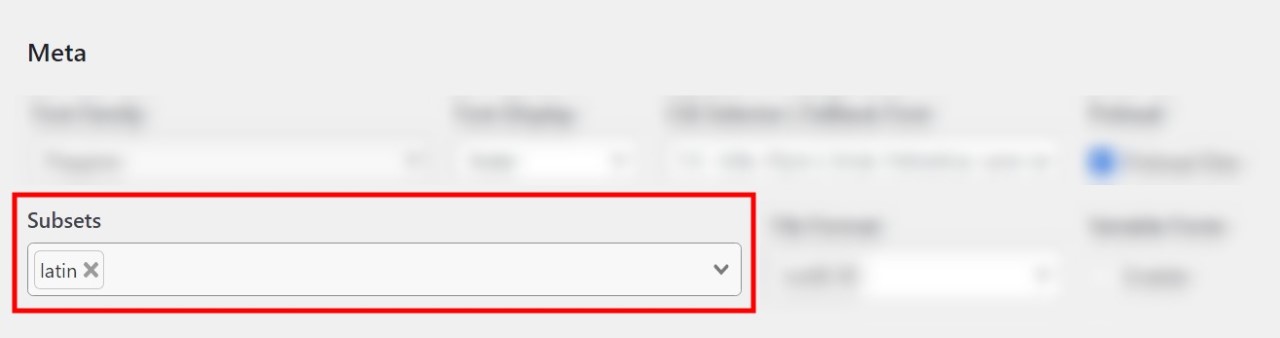 Yabe Webfont Review: Best No-Code WordPress Font Manager • WPnomy Font Subsets with Yabe Webfont - Screenshot - Toolonomy