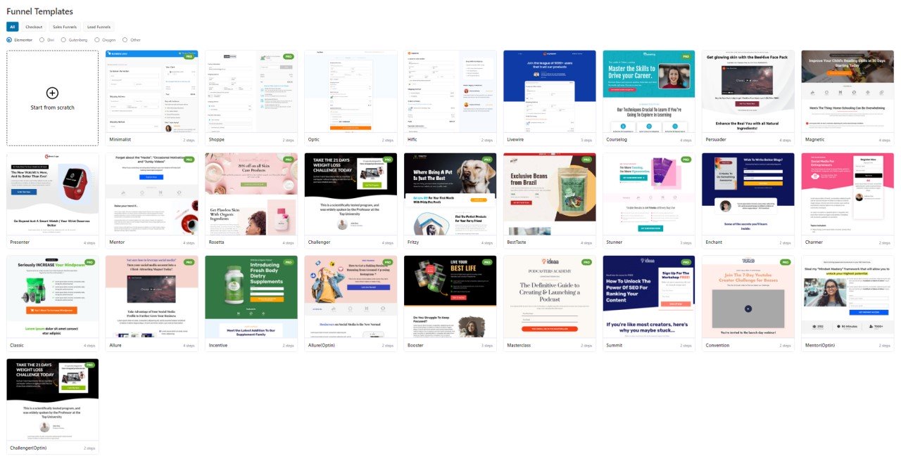 FunnelKit (WooFunnels) Review: All-in-One WordPress Funnel Builder • WPnomy FunnelKit Templates - Screenshot - Toolonomy