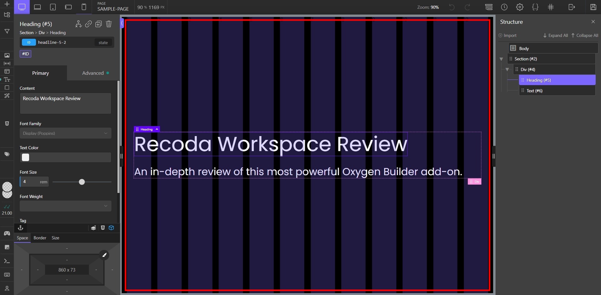 Grid Guides of Recoda Workspace - Screenshot - Toolonomy