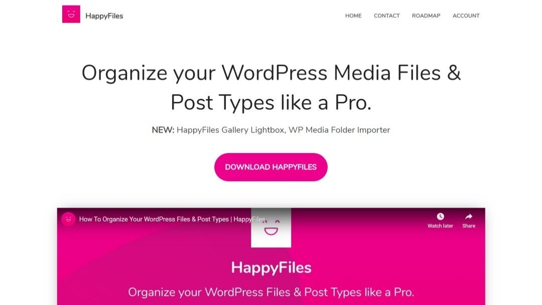 Best WordPress Asset Management Plugins: Free & Paid Tools • WPnomy HappyFiles Plugin - Featured Image - SyncWin