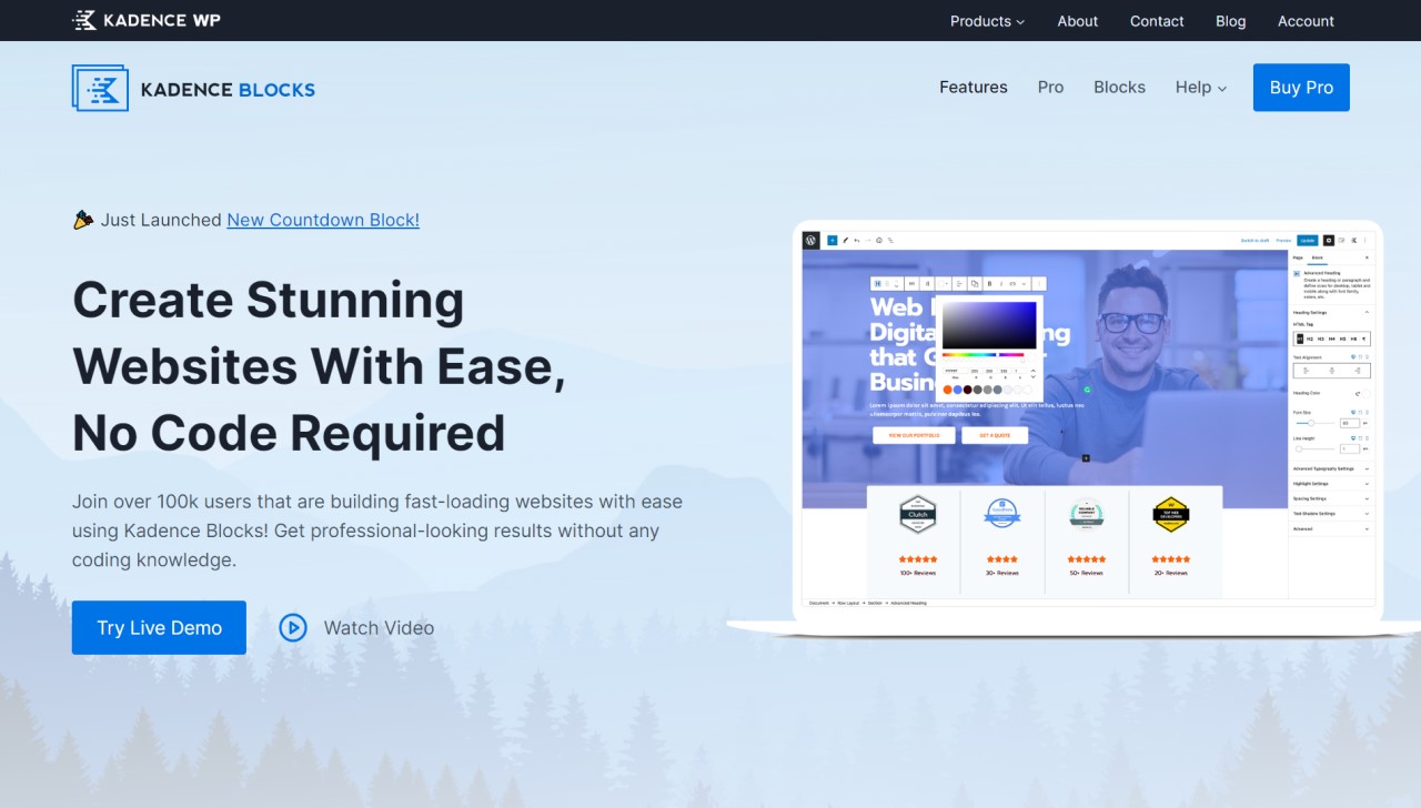 Best WordPress Gutenberg Builders: Website Building Plugins • WPnomy Kadence Blocks - Featured Image - SyncWin