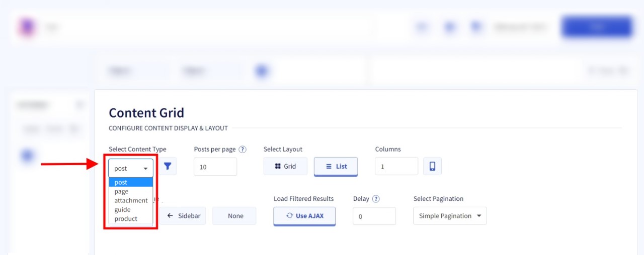 FilterWP Review: Facet & Grid Plugin for WordPress Developers • WPnomy Multiple Content Type Support of FilterWP - Screenshot - Toolonomy