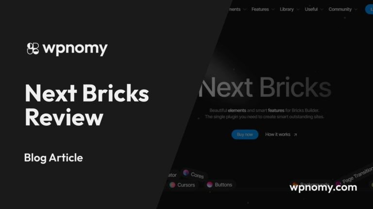 Next Bricks - Featured Image - WPnomy