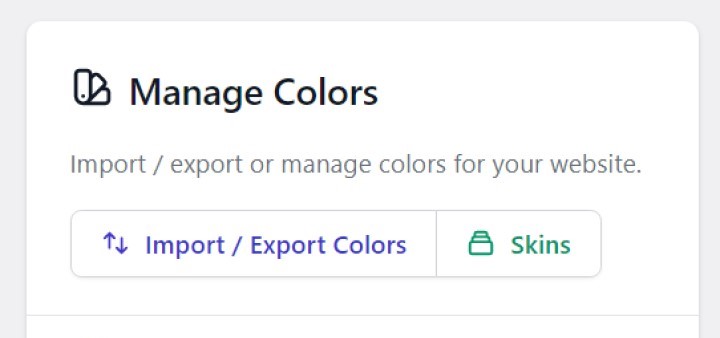OxyMade Review: Best Oxygen Builder Framework & Templates • WPnomy OxyMade Color Import & Export - Screenshot - SyncWin