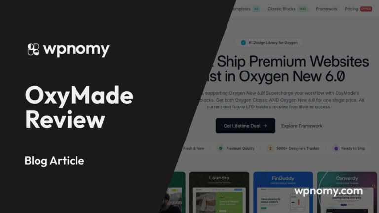 OxyMade Review - Featured Image - WPnomy