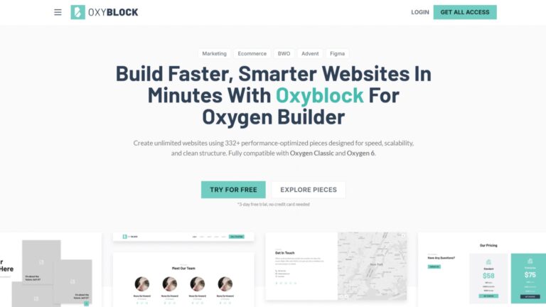 Oxyblock - Featured Screenshot - WPnomy