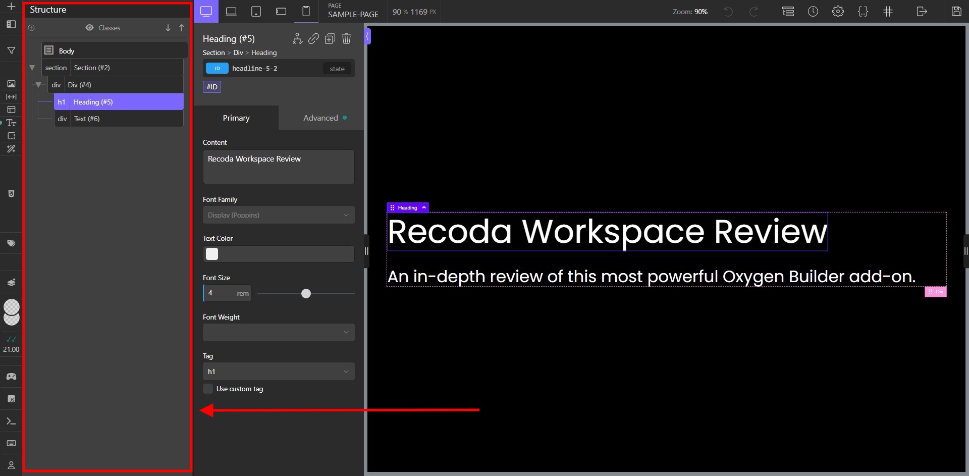 Panel Docking of Recoda Workspace - Screenshot - Toolonomy