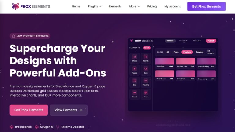 Phox Elements - Featured Screenshot - WPnomy