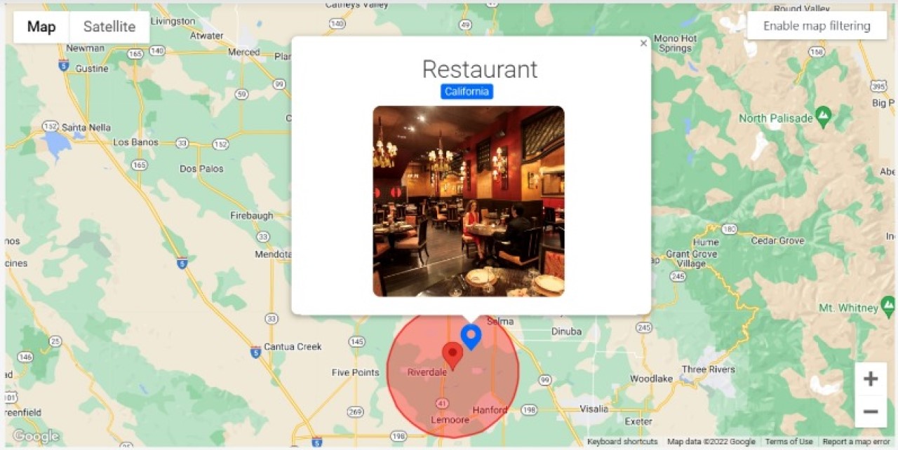 Piotnet Grid Review: Best WordPress Search & Filter Plugin • WPnomy Piotnet Grid - Maps Facets - Screenshot - Toolonomy