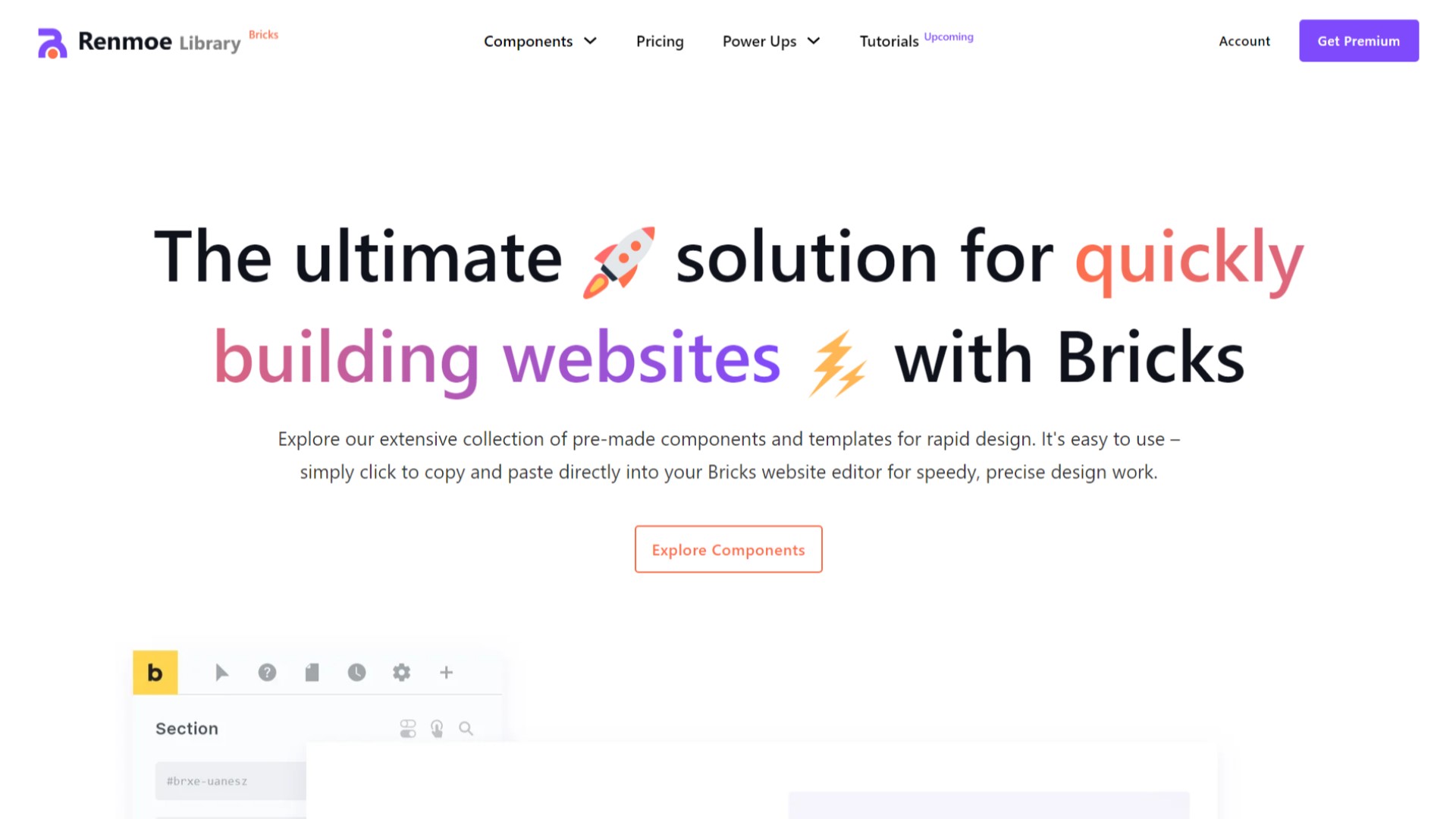 Best Bricks Builder Templates: Top Pre-Built Design Sets • WPnomy Renmoe Library - Featured Screenshot - SyncWin