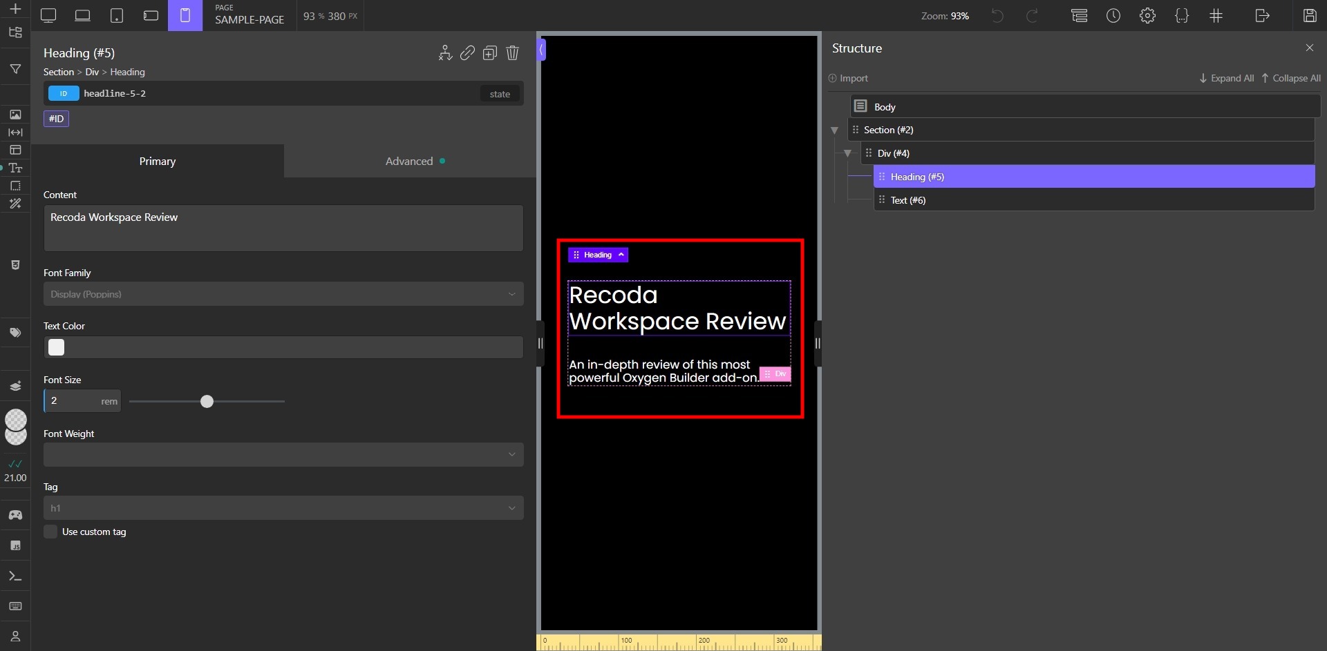 Responsive Mode & Auto-Zoom of Recoda Workspace - Screenshot - Toolonomy