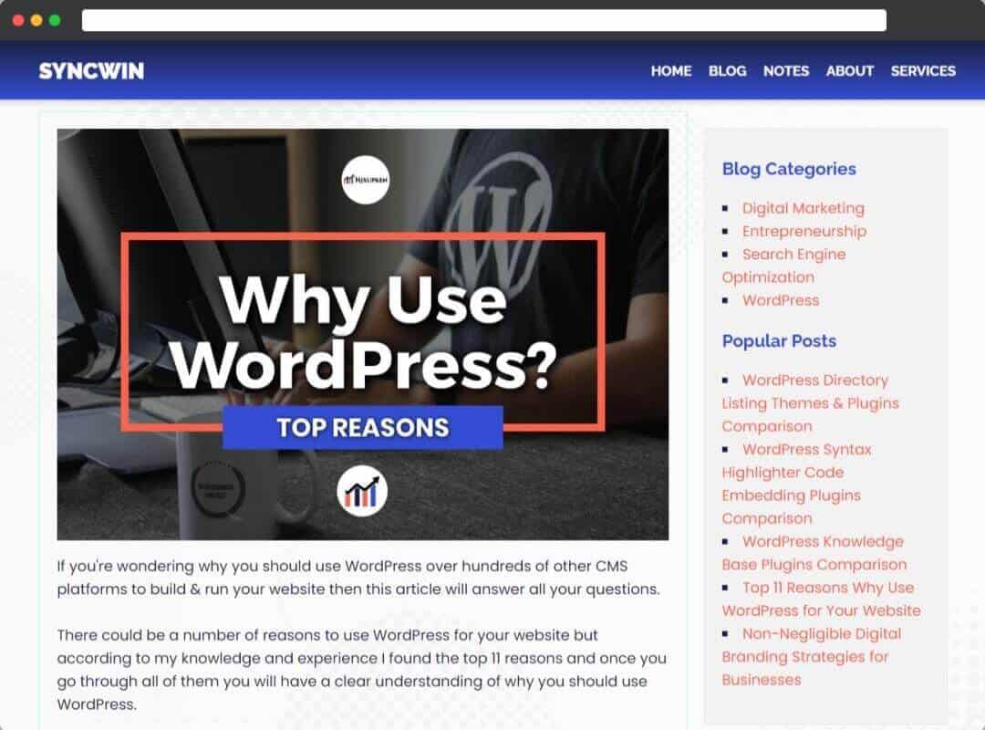 How to Create a Custom Sidebar in Oxygen Builder? • WPnomy Sidebar Example Mockup - SyncWin