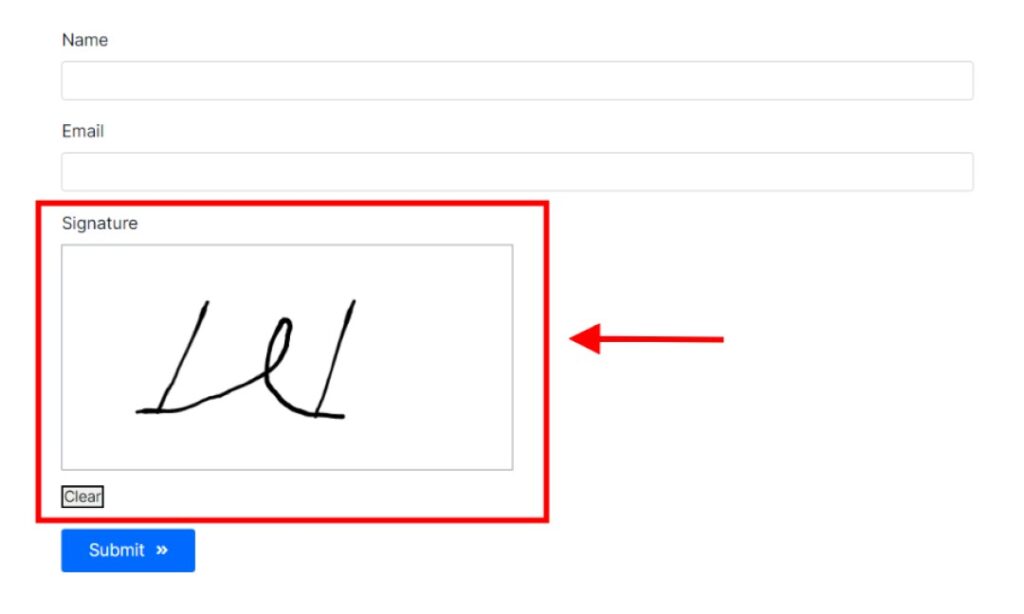 Signature Field of Piotnet Forms - Screenshot - Toolonomy