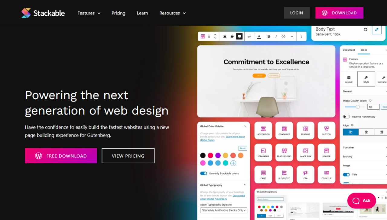 Best WordPress Gutenberg Builders: Website Building Plugins • WPnomy Stackable - Featured Image - SyncWin