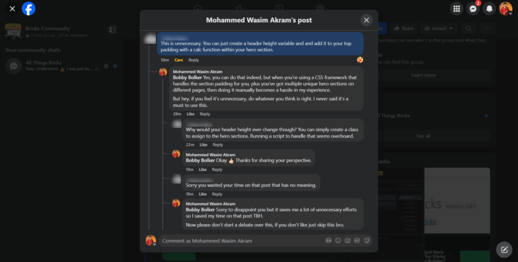 My Top Concerns About the Bricks Builder Ecosystem as a Committed Member • WPnomy The Expert Syndrome Example from the Bricks Ecosystem - Part 1 Image - Bricksism.png
