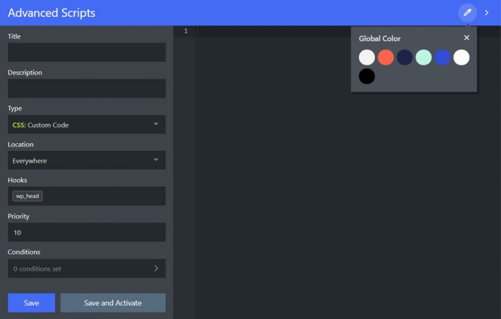 Use Colors from Oxygen Builder Global Colors - Advanced Scripts Review - SyncWin