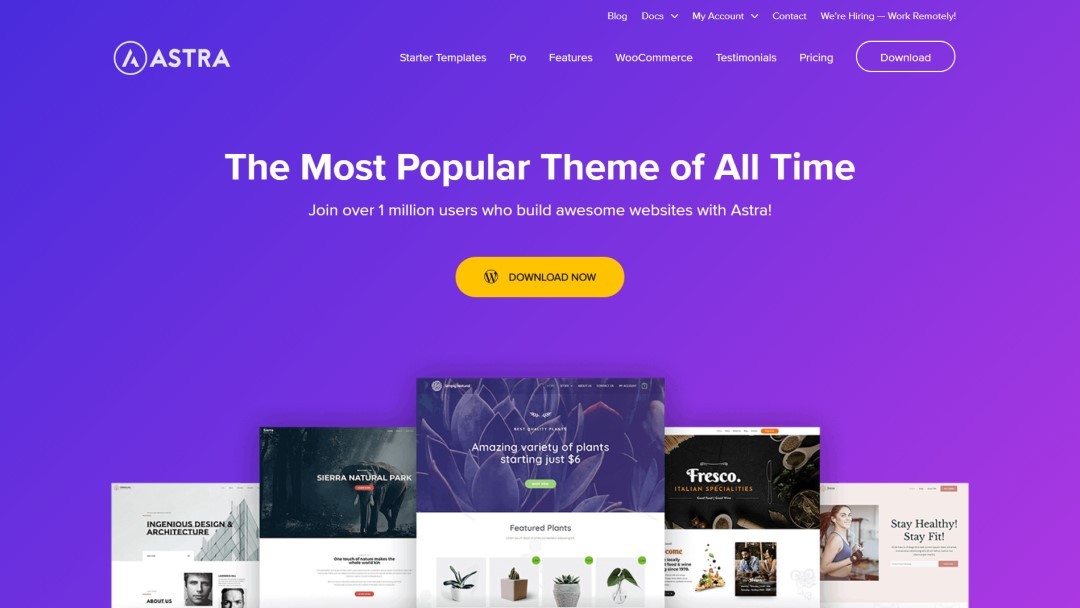 4 Best Multipurpose WordPress Themes: Bonus is Shocking • WPnomy WP Astra Theme Featured Image - SyncWin