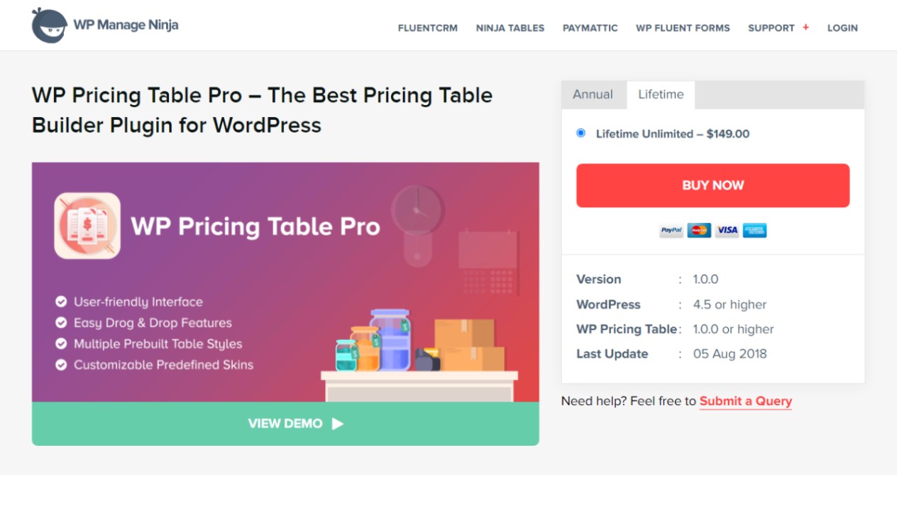 WP Pricing Table • WPnomy