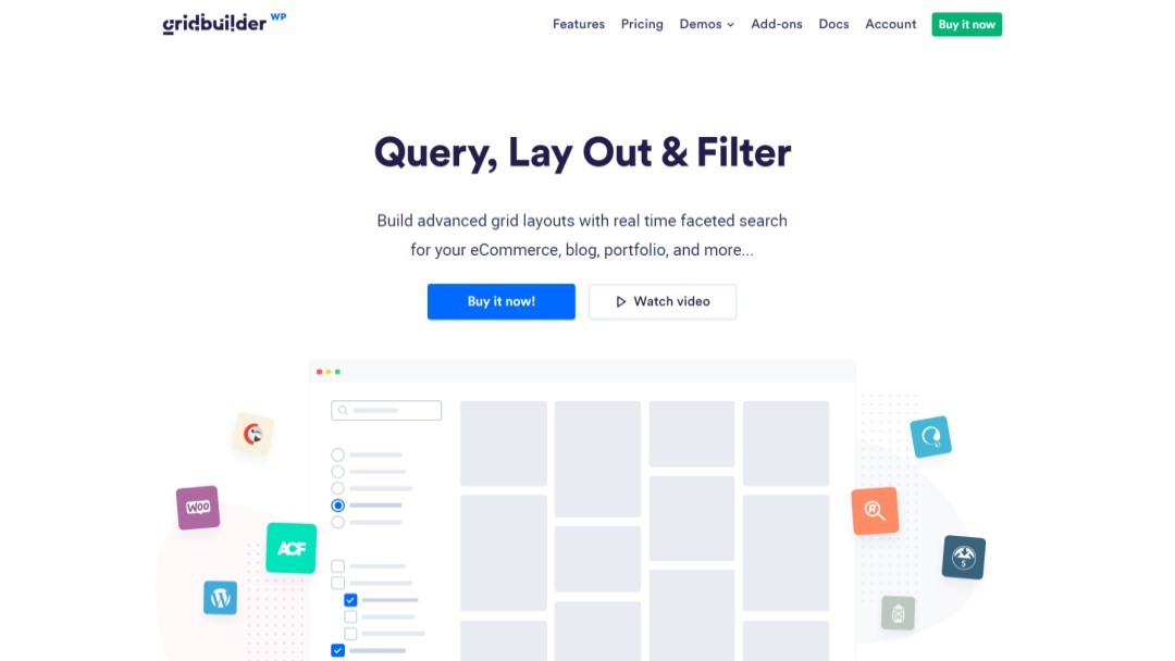 Best WordPress Facet Builders: WP Search & Filter Plugins • WPnomy WPGridBuilder Featured Image - SyncWin