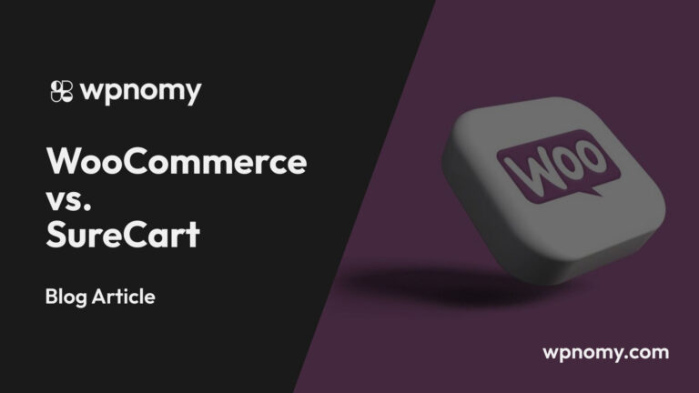 WooCommerce vs. SureCart - Featured Image - WPnomy