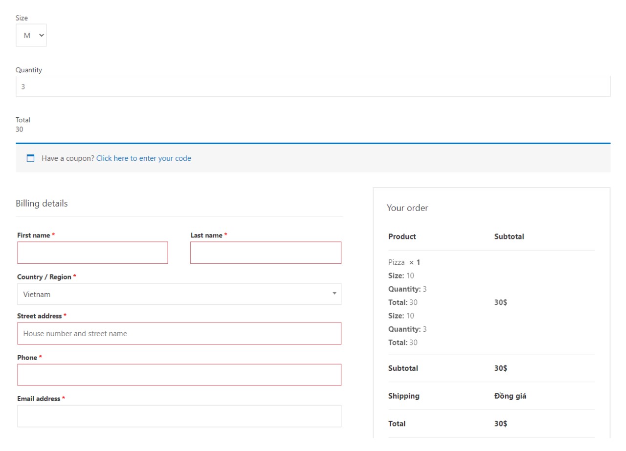 Woocommerce Integration of Piotnet Forms - Screenshot - Toolonomy