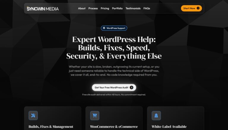 WordPress Support - SyncWin Media - Featured Image